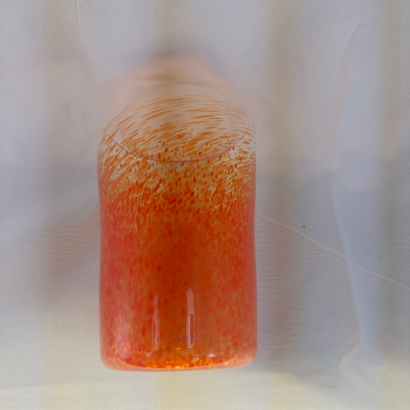 Mid century hand blown Art glass vase utensils holder - Picture 3 of 6